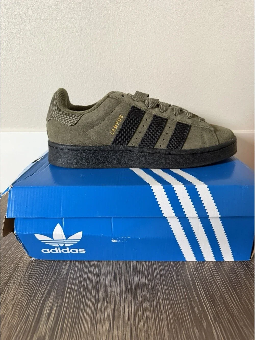 adidas Campus 00s Olive Strata Men's Suede Sneakers JI3307 Size 8.5 New/Tags